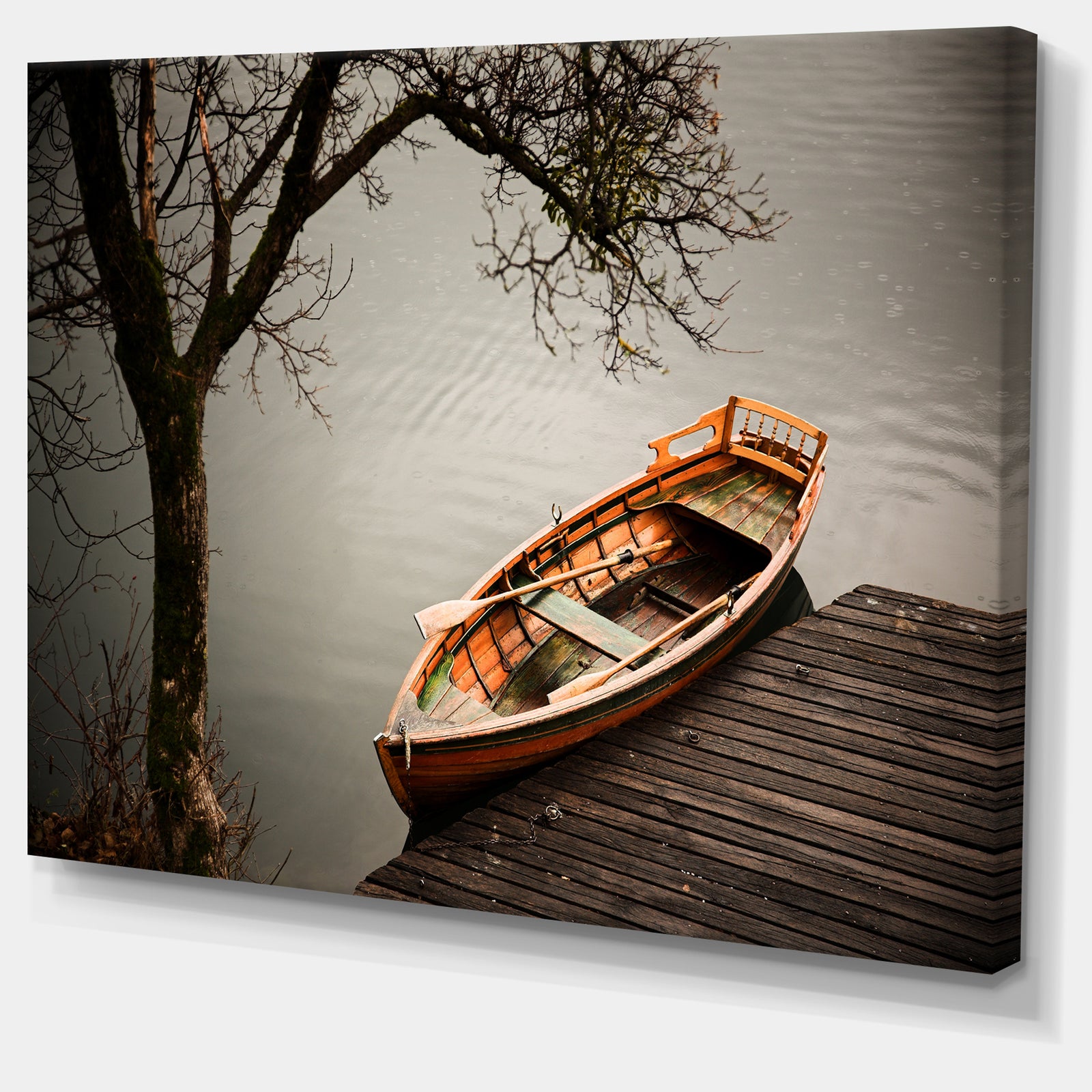 Little Rowing Boat Ferry - Boat Wall Artwork on Canvas