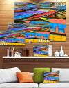 Old Colorful Sailboats in Lake - Boat Wall Artwork on Canvas