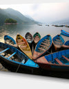 Beautiful Boats in Phewa Lake - Boat Wall Artwork on Canvas