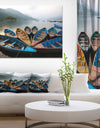 Beautiful Boats in Phewa Lake - Boat Wall Artwork on Canvas