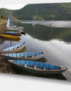 Wonderful View of Pokhara Boats - Boat Canvas Artwork