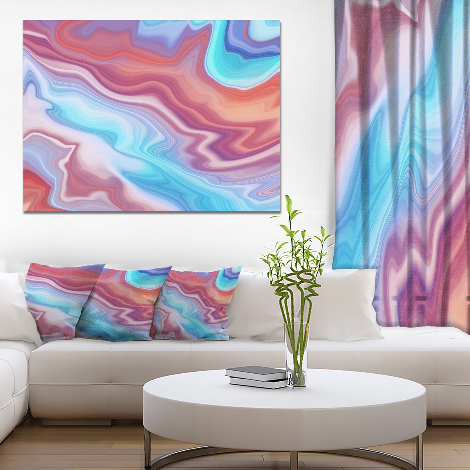 Abstract Marbled Background - Abstract Canvas Wall Art