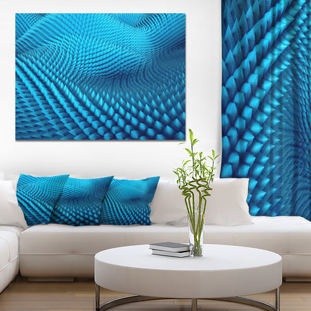 Abstract Blue Wavy Background - Abstract Canvas Wall Art