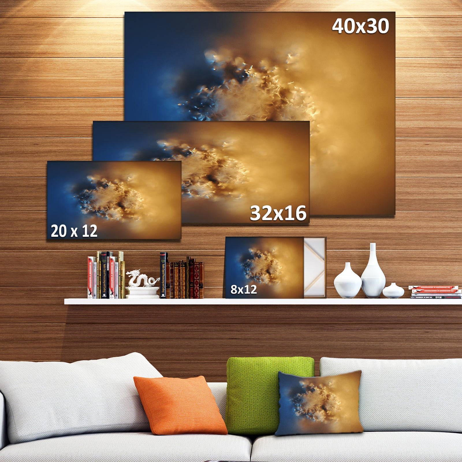 Small Macro Prickly Texture Brown - Abstract Canvas Wall Art