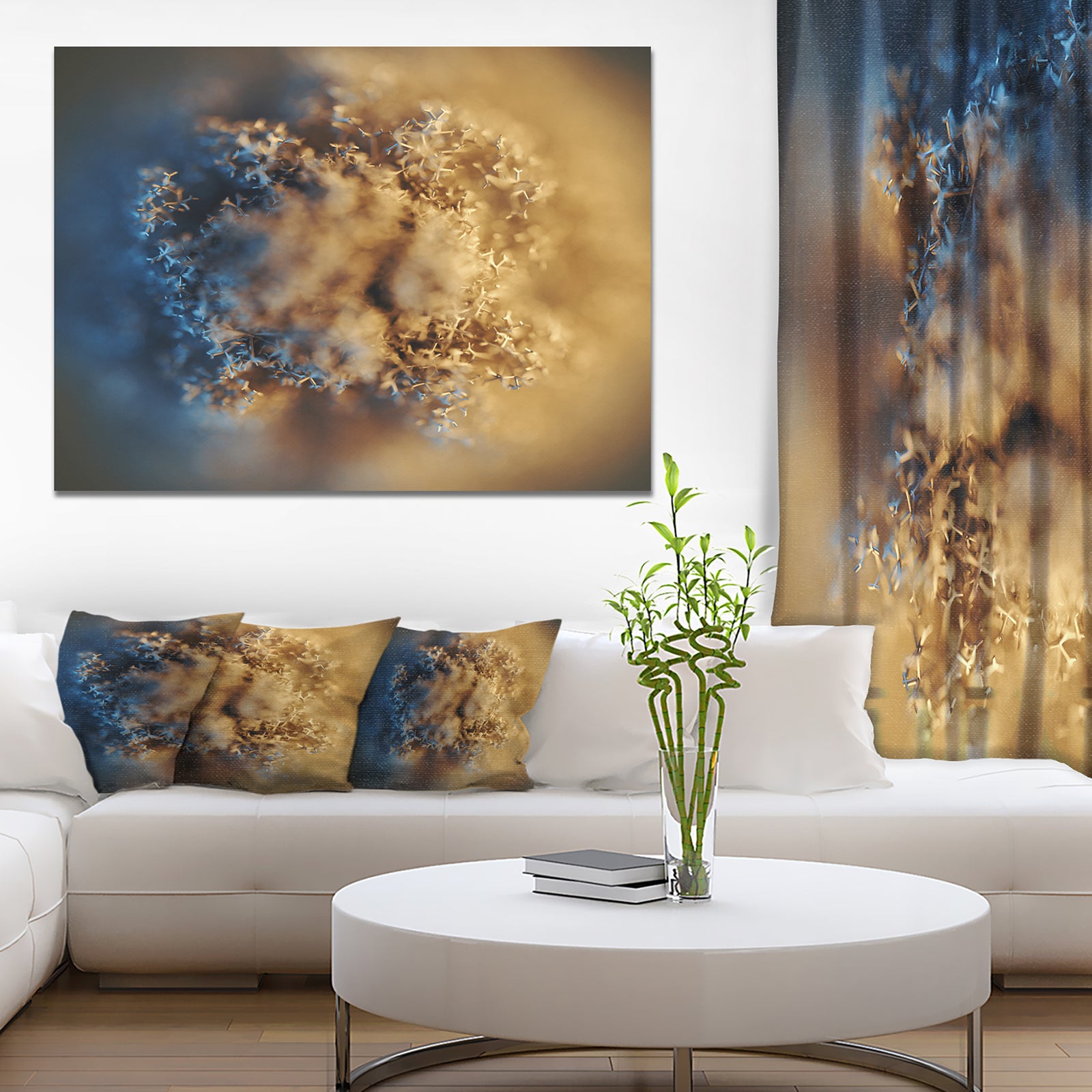Large Macro Prickly Texture Brown - Abstract Canvas Wall Art