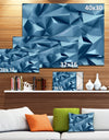 3D Abstract Geometric Background - Abstract Canvas Wall Art