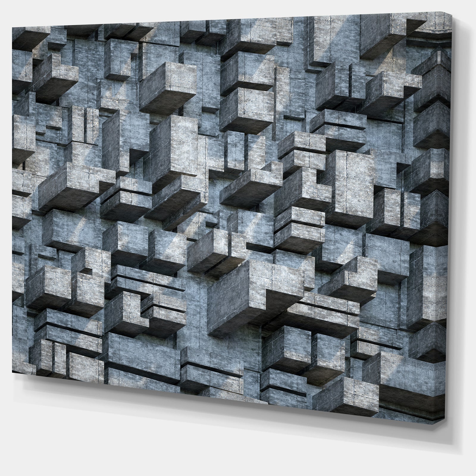 Black Abstract Geometric Background - Abstract Canvas Wall Art