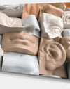 Abstract Mannequin Blocks'Large Abstract Wall Art