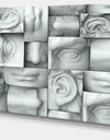 Abstract White Blocks'Large Abstract Wall Art