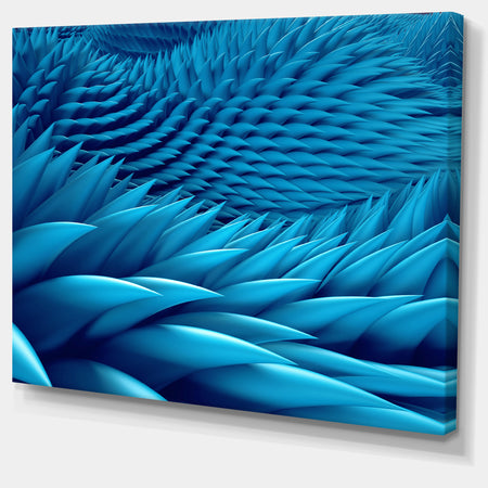 Abstract Blue Wavy Background'Large Abstract Wall Art