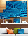 Abstract Blue Wavy Background'Large Abstract Wall Art