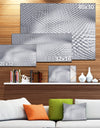 Small 3D White Prickly Design'Large Abstract Wall Art