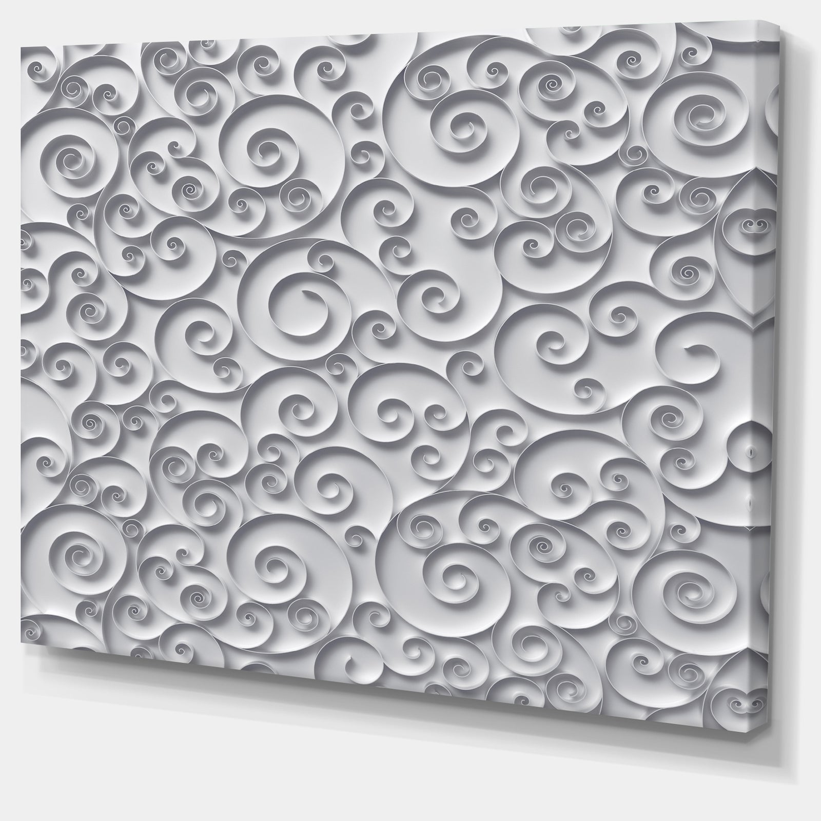 Curly Paper Quilling Ribbons - Abstract Artwork on Canvas