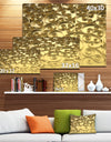 3D Golden Curly Background - Abstract Artwork on Canvas