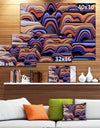 Abstract Mountains 3D Texture - Abstract Artwork on Canvas