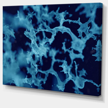 Cloudy Abstract Blue Texture - Abstract Artwork on Canvas