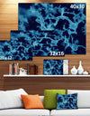 Cloudy Abstract Blue Texture - Abstract Artwork on Canvas