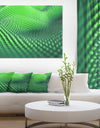 Green 3D Spiny Texture - Abstract Artwork on Canvas