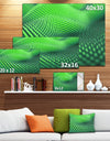 Green 3D Spiny Texture - Abstract Artwork on Canvas