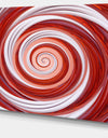 Christmas Candy Cane Spiral'Extra Large Abstract Canvas Art Print