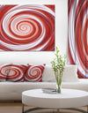 Christmas Candy Cane Spiral'Extra Large Abstract Canvas Art Print