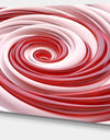 Beautiful Candy Cane Spiral'Extra Large Abstract Canvas Art Print