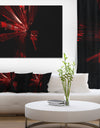 3D Red Crystal Background'Extra Large Abstract Canvas Art Print