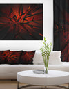 Beautiful Red 3D Crystal Design'Extra Large Abstract Canvas Art Print