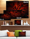 Beautiful Red 3D Crystal Design'Extra Large Abstract Canvas Art Print