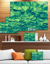 Trendy Emerald Green Background'Extra Large Abstract Canvas Art Print