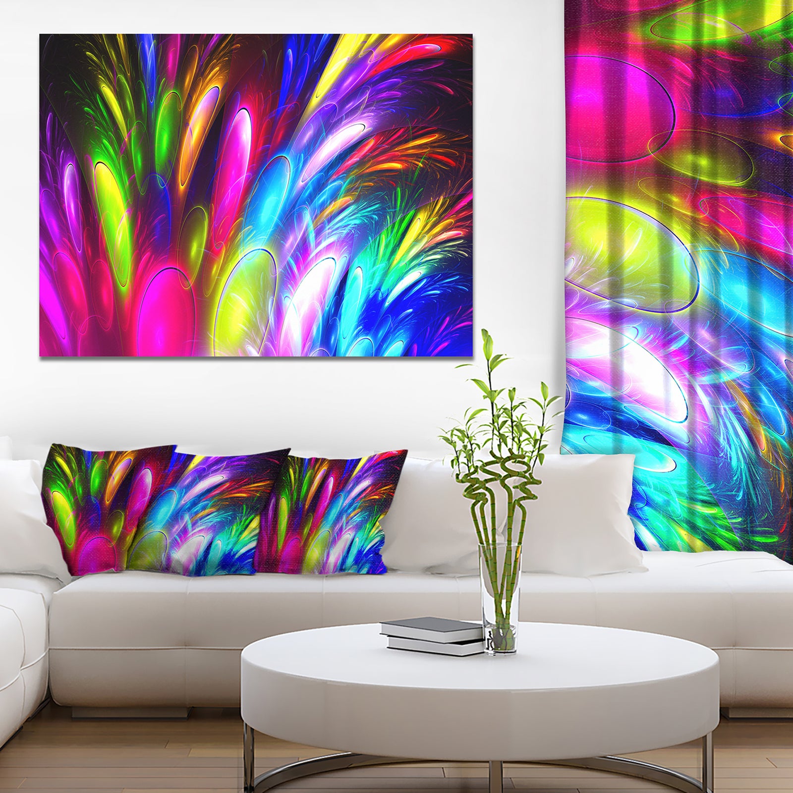 Mysterious Psychedelic Design'Extra Large Abstract Canvas Art Print