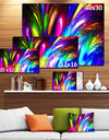 Mysterious Psychedelic Design'Extra Large Abstract Canvas Art Print