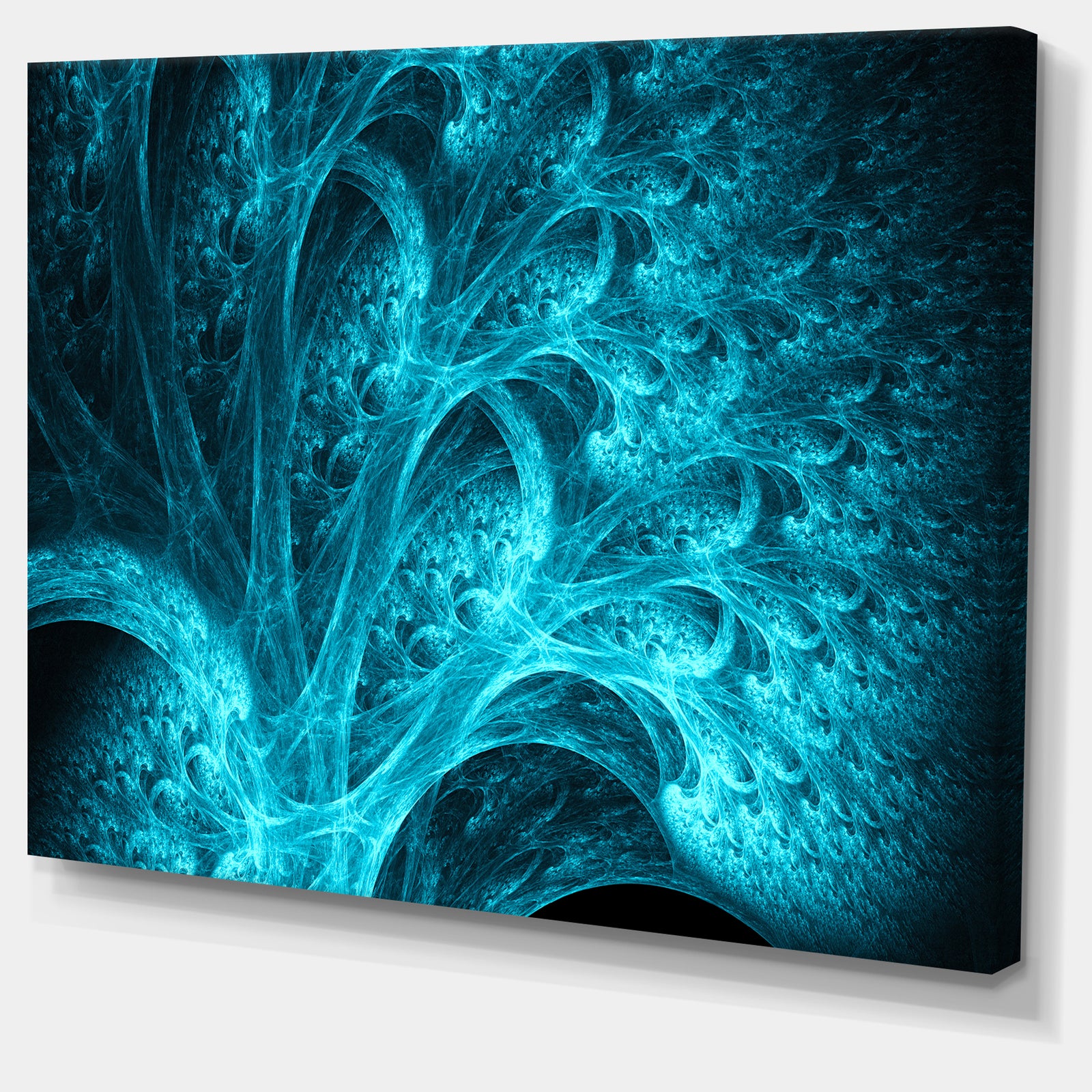 Magical Blue Psychedelic Forest'Extra Large Abstract Canvas Art Print