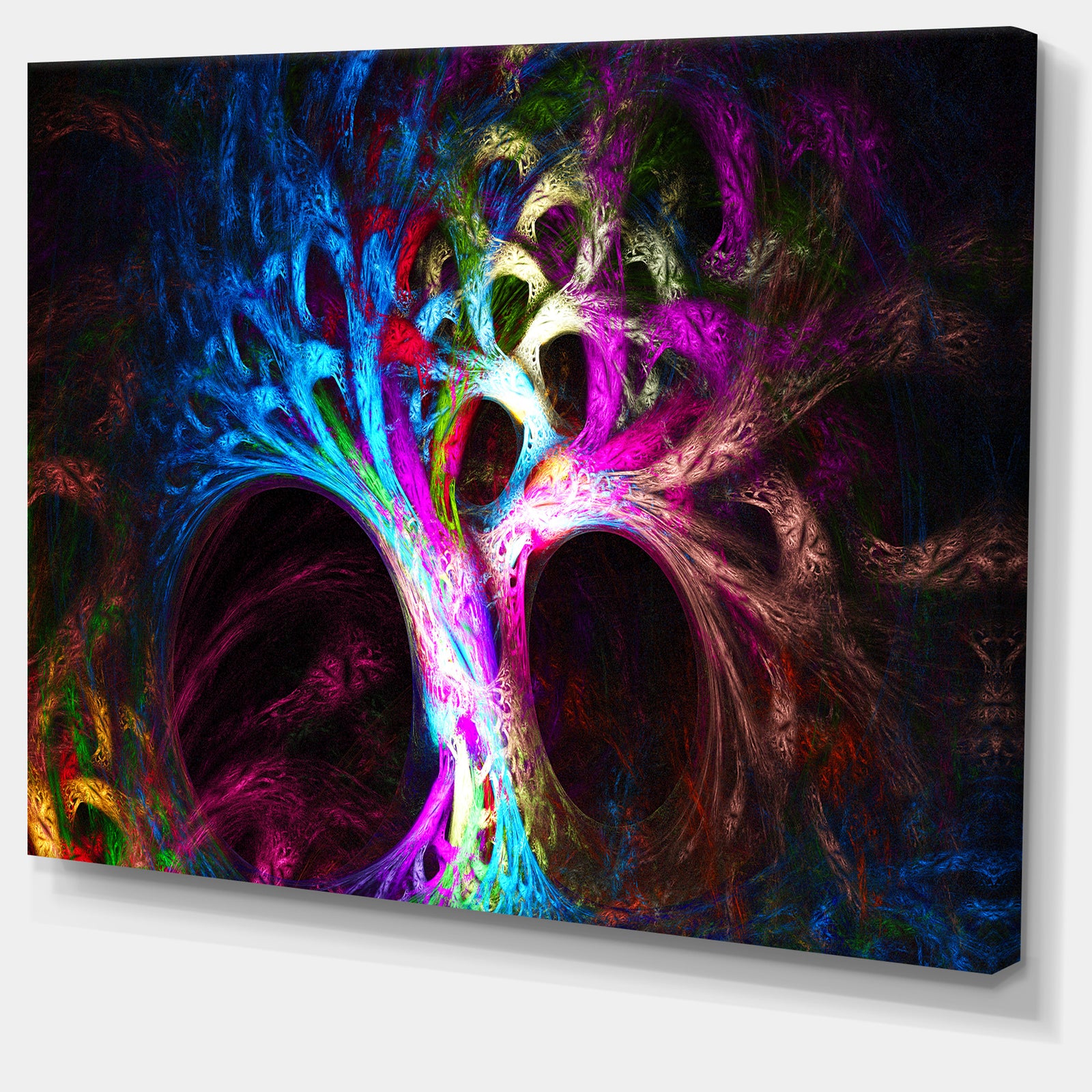 Magical Multi-color Psychedelic Tree'Extra Large Abstract Canvas Art Print