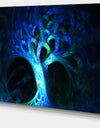 Magical Blue Psychedelic Tree'Extra Large Abstract Canvas Art Print