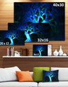 Magical Blue Psychedelic Tree'Extra Large Abstract Canvas Art Print