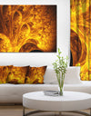 Magical Yellow Psychedelic Tree - Extra Large Abstract Art on Canvas