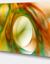 Circled Green Psychedelic Texture - Extra Large Abstract Art on Canvas