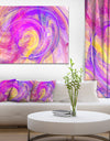 Purple Mystic Psychedelic Texture - Extra Large Abstract Art on Canvas