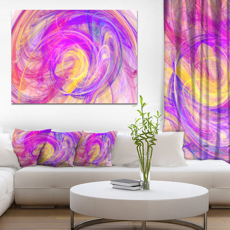 Purple Mystic Psychedelic Texture - Extra Large Abstract Art on Canvas