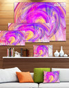 Purple Mystic Psychedelic Texture - Extra Large Abstract Art on Canvas