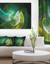 Green Mystic Psychedelic Texture - Extra Large Abstract Art on Canvas