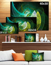 Green Mystic Psychedelic Texture - Extra Large Abstract Art on Canvas