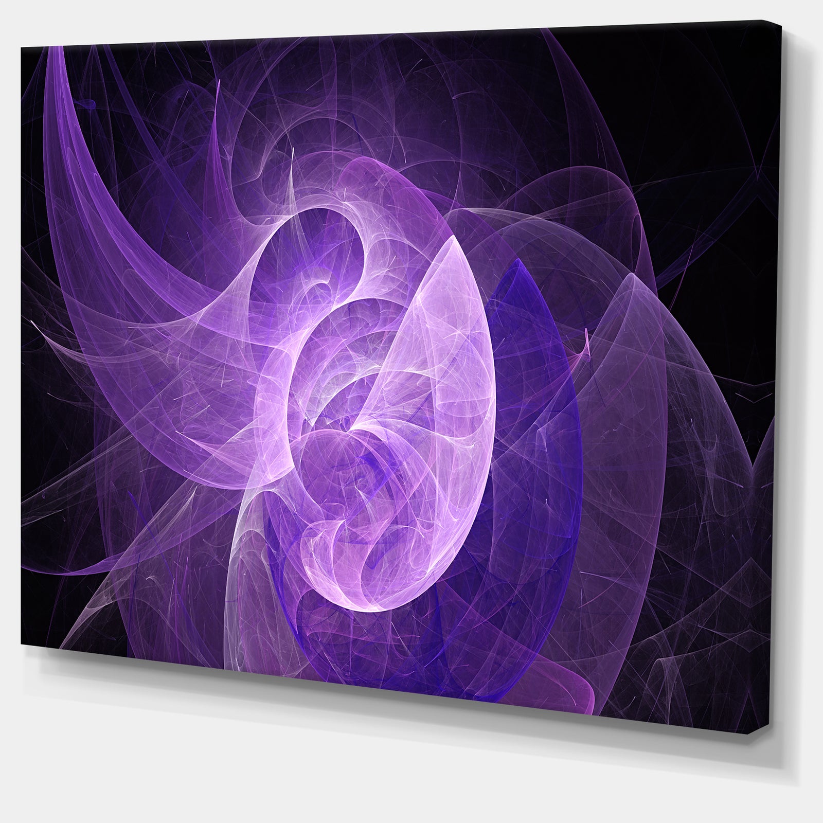 Purple Mystic Psychedelic Design - Extra Large Abstract Art on Canvas