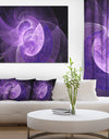 Purple Mystic Psychedelic Design - Extra Large Abstract Art on Canvas