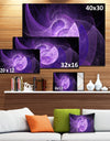 Purple Mystic Psychedelic Design - Extra Large Abstract Art on Canvas