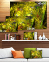 Golden Mystic Psychedelic Texture - Extra Large Abstract Art on Canvas