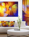 Yellow Fractal Abstract Pattern - Extra Large Abstract Art on Canvas