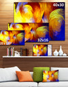Yellow Fractal Abstract Pattern - Extra Large Abstract Art on Canvas