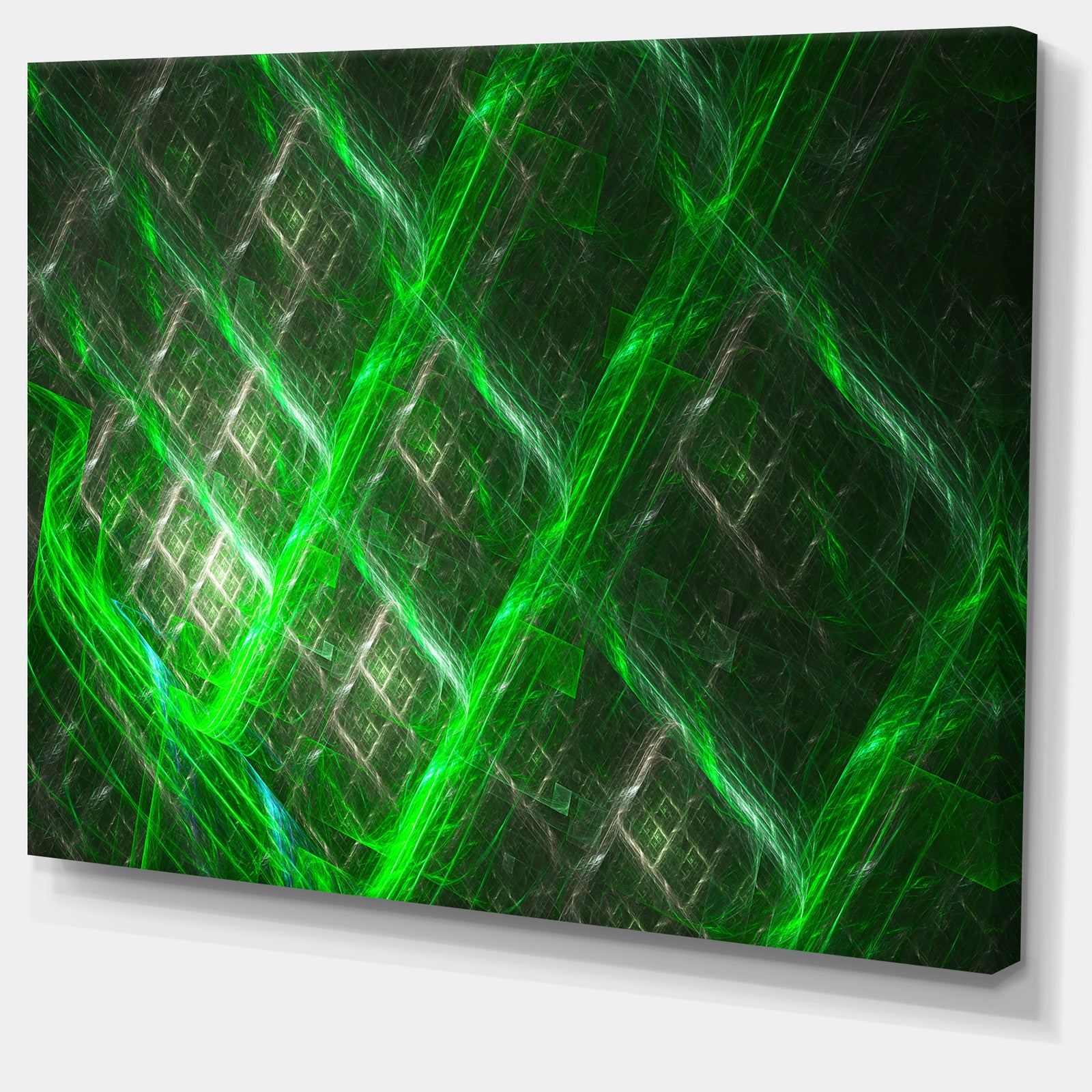 Green Abstract Metal Grill - Extra Large Abstract Art on Canvas